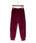 GUCCI (グッチ) 総柄ベロアパンツ レッド×ネイビー サイズ:S：49800円