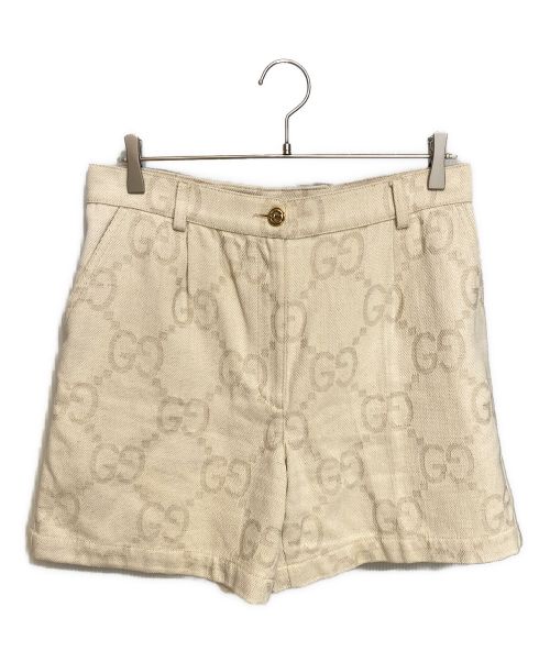 GUCCI（グッチ）GUCCI (グッチ) マキシGG コットン ショートパンツ アイボリー サイズ:42の古着・服飾アイテム