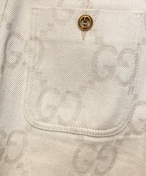 GUCCI（グッチ）GUCCI (グッチ) マキシGG コットン ショートパンツ アイボリー サイズ:42の古着・服飾アイテム