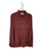 Saint Laurent Parisサンローランパリ）の古着「15SS エディ期 ハート総柄シャツ/Archive」｜レッド