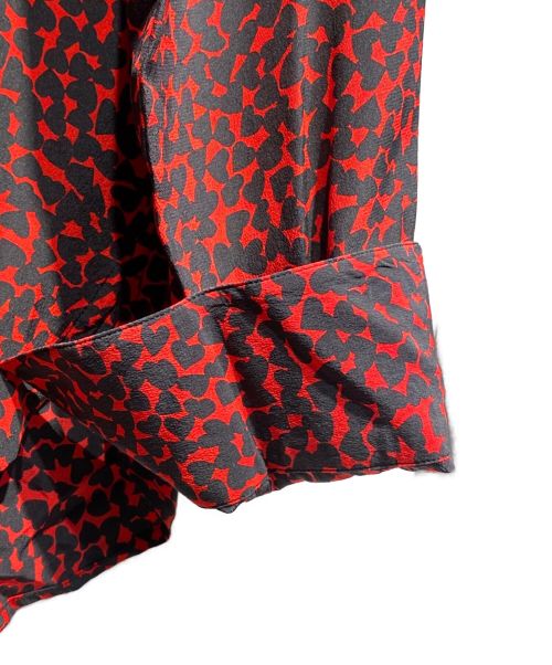 Saint Laurent Paris（サンローランパリ）Saint Laurent Paris (サンローランパリ) 15SS エディ期 ハート総柄シャツ/Archive レッド サイズ:42の古着・服飾アイテム