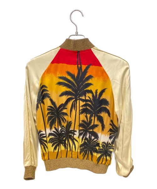 Saint Laurent Paris（サンローランパリ）Saint Laurent Paris (サンローランパリ) 16SS エディ期 パームツリージャケット/Archive ゴールド×オレンジ サイズ:38の古着・服飾アイテム