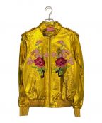 GUCCI×DOVER STREET MARKETグッチ×ドーバー ストリート マーケット）の古着「DSM special Biker Jacket」｜ゴールド