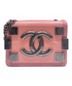 CHANELシャネル）の古着「レゴ ココマーク　ショルダーバッグ」｜ピンク
