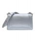CHANEL (シャネル) ボーイシャネル ライトニングショルダーバッグ シルバー：680000円