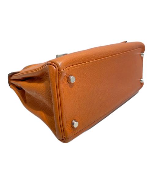 HERMES（エルメス）HERMES (エルメス) ケリー28 内縫い ▢H刻印 シルバー金具 オレンジ サイズ:28の古着・服飾アイテム