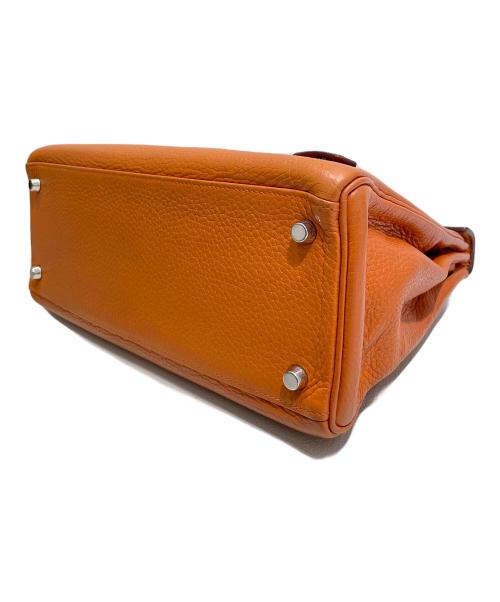 HERMES（エルメス）HERMES (エルメス) ケリー28 内縫い ▢H刻印 シルバー金具 オレンジ サイズ:28の古着・服飾アイテム