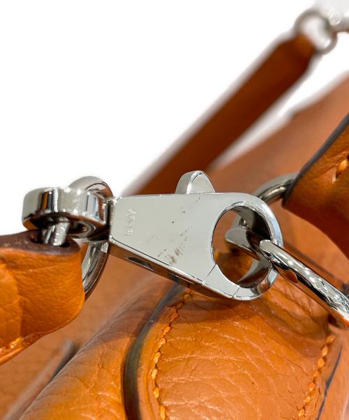 HERMES（エルメス）HERMES (エルメス) ケリー28 内縫い ▢H刻印 シルバー金具 オレンジ サイズ:28の古着・服飾アイテム