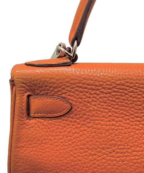 HERMES（エルメス）HERMES (エルメス) ケリー28 内縫い ▢H刻印 シルバー金具 オレンジ サイズ:28の古着・服飾アイテム