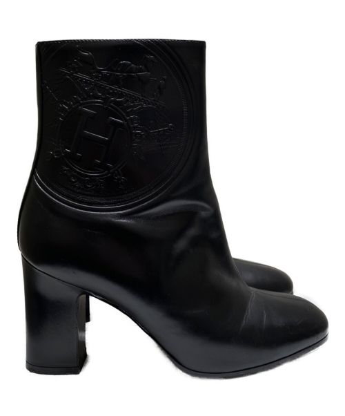 HERMES（エルメス）HERMES (エルメス) エクスリブリス ショートブーツ ブラック サイズ:36の古着・服飾アイテム