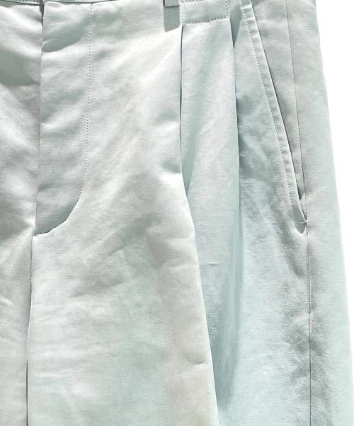 HERMES（エルメス）HERMES (エルメス) ツータックワイドテーパードスラックス スカイブルー サイズ:38の古着・服飾アイテム