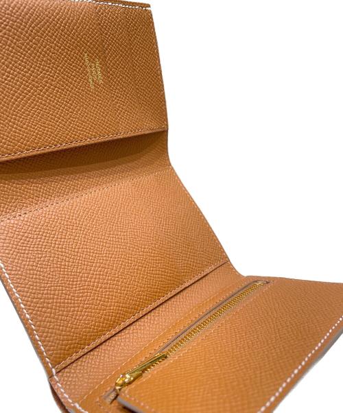 HERMES（エルメス）HERMES (エルメス) ベアンコンビネ ウォレット ナタ×ゴールド金具 サイズ:- 未使用品の古着・服飾アイテム
