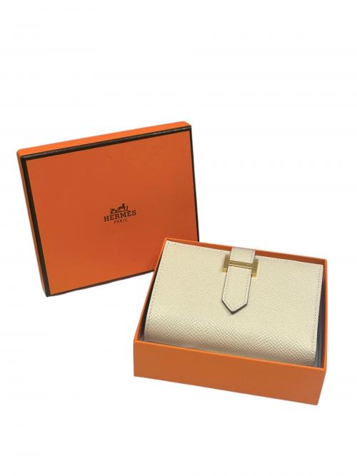 HERMES（エルメス）HERMES (エルメス) ベアンコンビネ ウォレット ナタ×ゴールド金具 サイズ:- 未使用品の古着・服飾アイテム