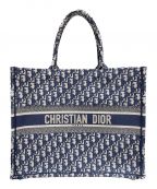 Christian Diorクリスチャン ディオール）の古着「BOOK TOTE LARGE」｜ネイビー