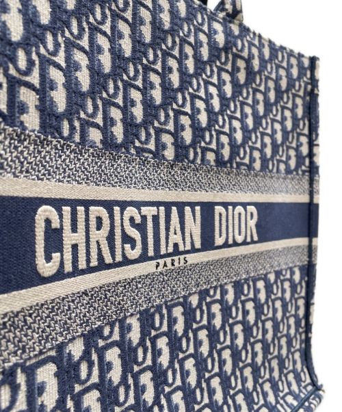 Christian Dior（クリスチャン ディオール）Christian Dior (クリスチャン ディオール) BOOK TOTE LARGE ネイビー サイズ:ラージの古着・服飾アイテム