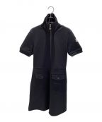 MONCLERモンクレール）の古着「ショートスリーブ ミニドレス」｜ブラック