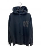 LOEWEロエベ）の古着「22SS アナグラムレザーパッチプルオーバー」｜ブラック