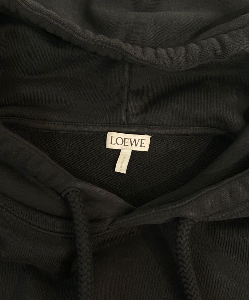 LOEWE（ロエベ）LOEWE (ロエベ) 22SS アナグラムレザーパッチプルオーバー  ブラック サイズ:Sの古着・服飾アイテム