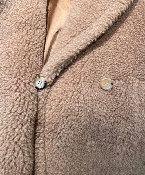 MaxMara（マックスマーラ）MaxMara (マックスマーラ) テディベア ショートコート ブラウン サイズ:34の古着・服飾アイテム