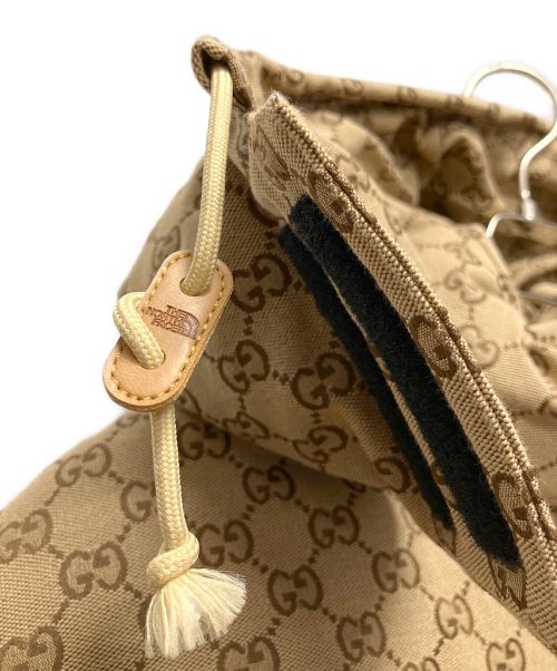 GUCCI（グッチ）GUCCI (グッチ) THENORTHFACE (ザ ノース フェイス) GG Canvas Bomber Jacket ベージュ サイズ:S 未使用品の古着・服飾アイテム