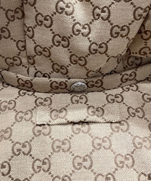 GUCCI（グッチ）GUCCI (グッチ) THENORTHFACE (ザ ノース フェイス) GG Canvas Bomber Jacket ベージュ サイズ:S 未使用品の古着・服飾アイテム