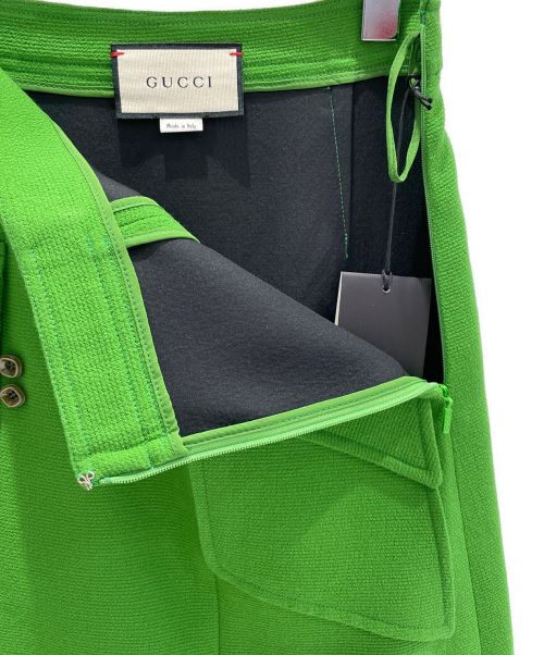 GUCCI（グッチ）GUCCI (グッチ) ショートデザインスカート グリーン サイズ:36の古着・服飾アイテム