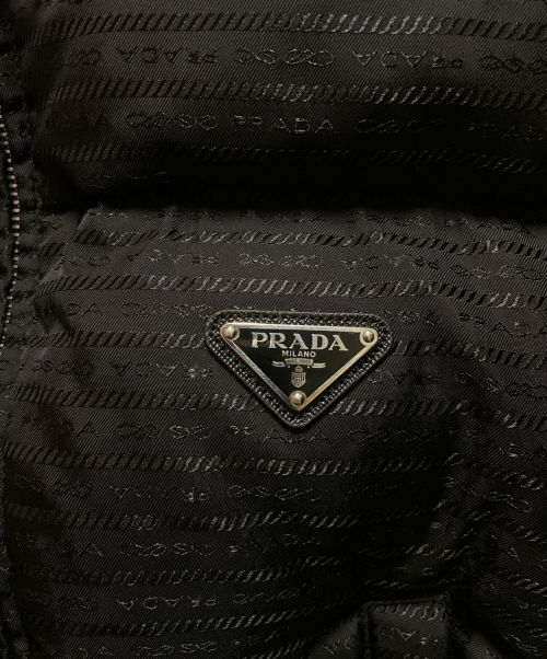 PRADA（プラダ）PRADA (プラダ) Re-Nylon クロップド ダウンジャケット ブラック サイズ:36の古着・服飾アイテム