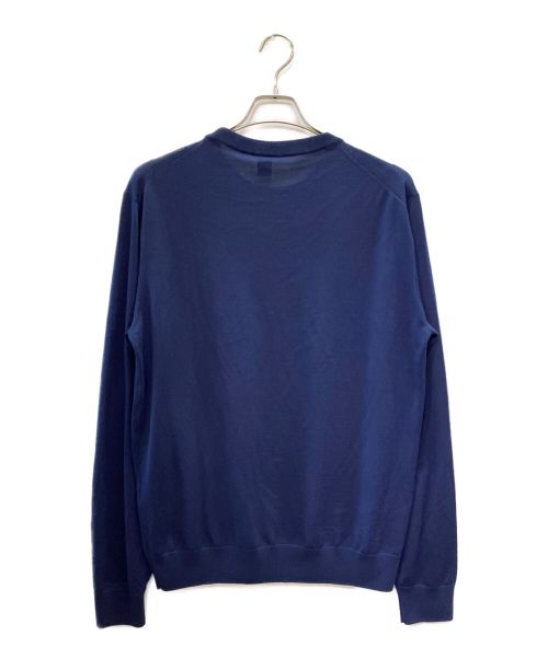 Berluti（ベルルッティ）Berluti (ベルルッティ) パッチワーククルーネックニット ネイビー サイズ:XLの古着・服飾アイテム