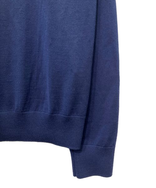 Berluti（ベルルッティ）Berluti (ベルルッティ) パッチワーククルーネックニット ネイビー サイズ:XLの古着・服飾アイテム