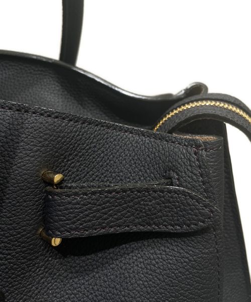 大峡製鞄（オオバセイホウ）大峡製鞄 (オオバセイホウ) クオン トートボストンバッグ ブラックの古着・服飾アイテム