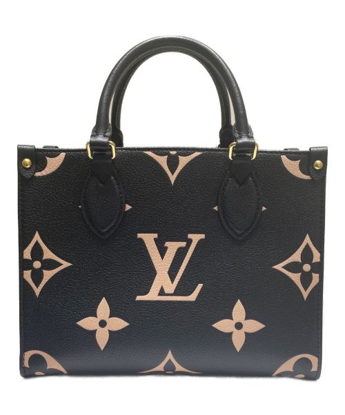 LOUIS VUITTON（ルイ ヴィトン）LOUIS VUITTON (ルイ ヴィトン) オンザゴーPM ブラック×ベージュ サイズ:PMの古着・服飾アイテム