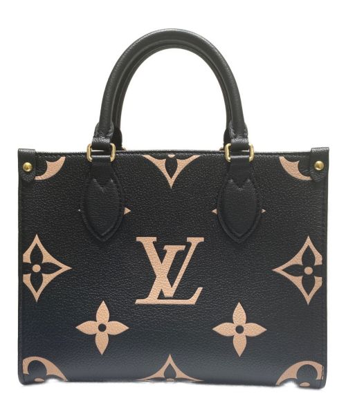 LOUIS VUITTON（ルイ ヴィトン）LOUIS VUITTON (ルイ ヴィトン) オンザゴーPM ブラック×ベージュ サイズ:PMの古着・服飾アイテム