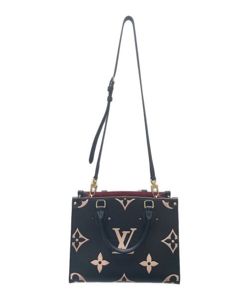 LOUIS VUITTON（ルイ ヴィトン）LOUIS VUITTON (ルイ ヴィトン) オンザゴーPM ブラック×ベージュ サイズ:PMの古着・服飾アイテム