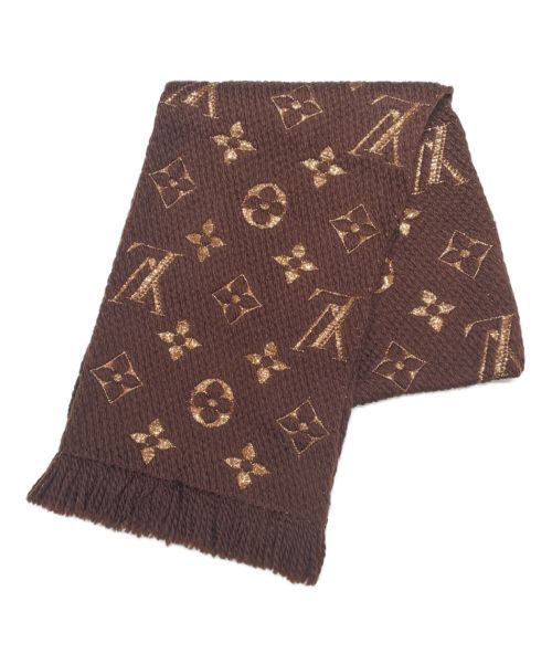 LOUIS VUITTON（ルイ ヴィトン）LOUIS VUITTON (ルイ ヴィトン) エシャルプ・ロゴマニア シャイン マロン ブラウン サイズ:-の古着・服飾アイテム