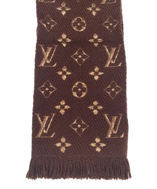 LOUIS VUITTON（ルイ ヴィトン）LOUIS VUITTON (ルイ ヴィトン) エシャルプ・ロゴマニア シャイン マロン ブラウン サイズ:-の古着・服飾アイテム