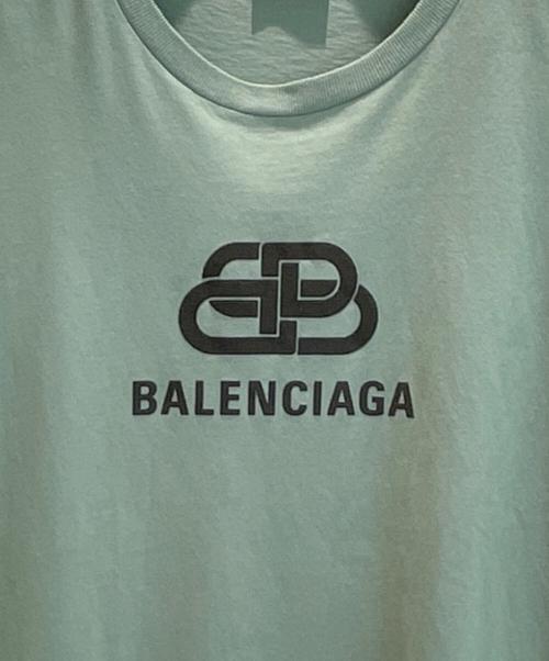 BALENCIAGA（バレンシアガ）BALENCIAGA (バレンシアガ) BBロゴカットソー グリーン サイズ:Lの古着・服飾アイテム