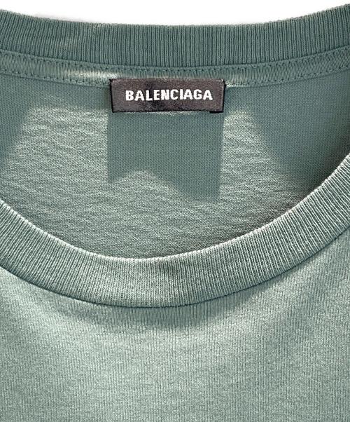 BALENCIAGA（バレンシアガ）BALENCIAGA (バレンシアガ) BBロゴカットソー グリーン サイズ:Lの古着・服飾アイテム