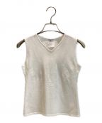 CHANELシャネル）の古着「Coco Mark Logo Tank Top」｜ホワイト