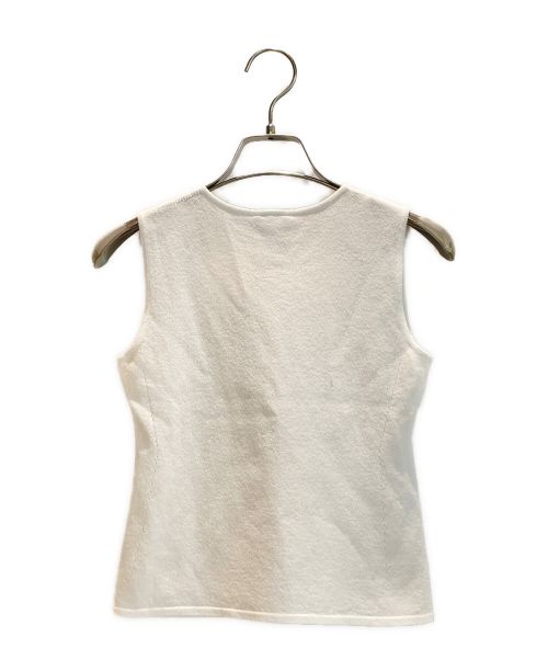 CHANEL（シャネル）CHANEL (シャネル) Coco Mark Logo Tank Top ホワイト サイズ:36の古着・服飾アイテム