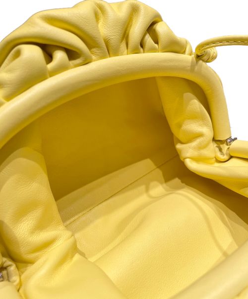 BOTTEGA VENETA（ボッテガベネタ）BOTTEGA VENETA (ボッテガベネタ) ミニ ザ・ポーチ クラッチ ショルダー バッグ イエロー サイズ:ミニの古着・服飾アイテム