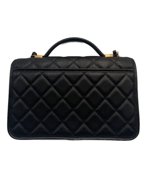 CHANEL（シャネル）CHANEL (シャネル) スモールトップハンドルショルダーバッグ ブラック サイズ:25の古着・服飾アイテム
