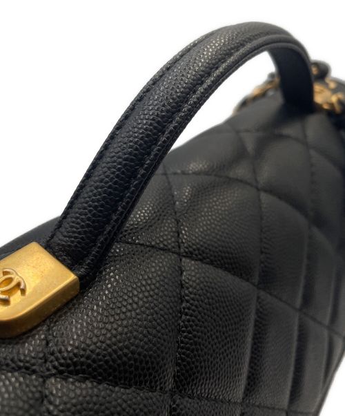 CHANEL（シャネル）CHANEL (シャネル) スモールトップハンドルショルダーバッグ ブラック サイズ:25の古着・服飾アイテム