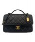 CHANEL（シャネル）の古着「スモールトップハンドルショルダーバッグ」｜ブラック