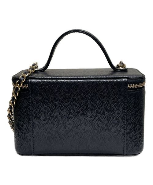 CHANEL（シャネル）CHANEL (シャネル) ミニヴァニティショルダーバッグ ブラック サイズ:16の古着・服飾アイテム