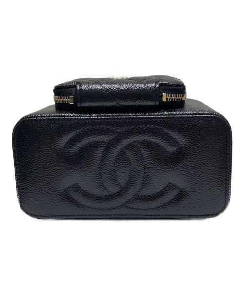 CHANEL（シャネル）CHANEL (シャネル) ミニヴァニティショルダーバッグ ブラック サイズ:16の古着・服飾アイテム
