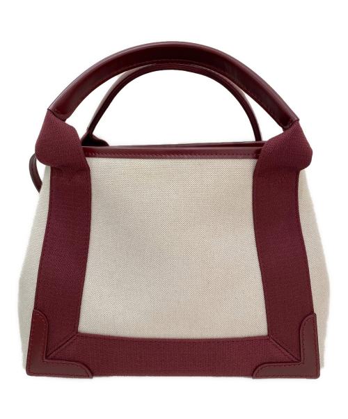 BALENCIAGA（バレンシアガ）BALENCIAGA (バレンシアガ) ネイビーカバスXS ショルダーバッグ アイボリー×レッド サイズ:XSの古着・服飾アイテム