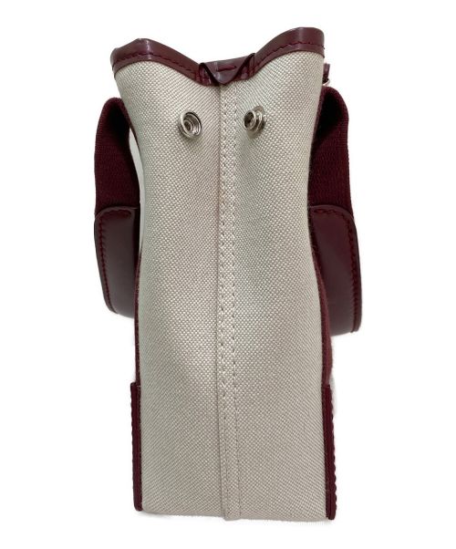 BALENCIAGA（バレンシアガ）BALENCIAGA (バレンシアガ) ネイビーカバスXS ショルダーバッグ アイボリー×レッド サイズ:XSの古着・服飾アイテム