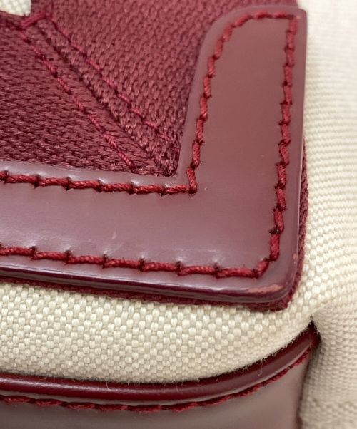 BALENCIAGA（バレンシアガ）BALENCIAGA (バレンシアガ) ネイビーカバスXS ショルダーバッグ アイボリー×レッド サイズ:XSの古着・服飾アイテム