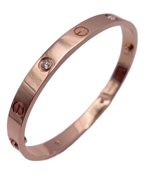 Cartier（カルティエ）Cartier (カルティエ) 4Pダイヤ ラブブレス サイズ:18の古着・服飾アイテム