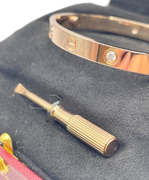 Cartier（カルティエ）Cartier (カルティエ) 4Pダイヤ ラブブレス サイズ:18の古着・服飾アイテム